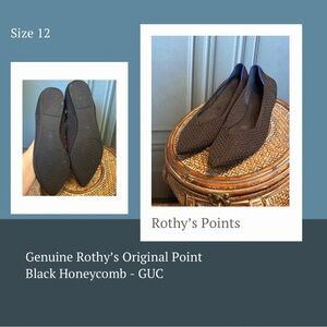 Rothy’s Original Point Black Honeycomb